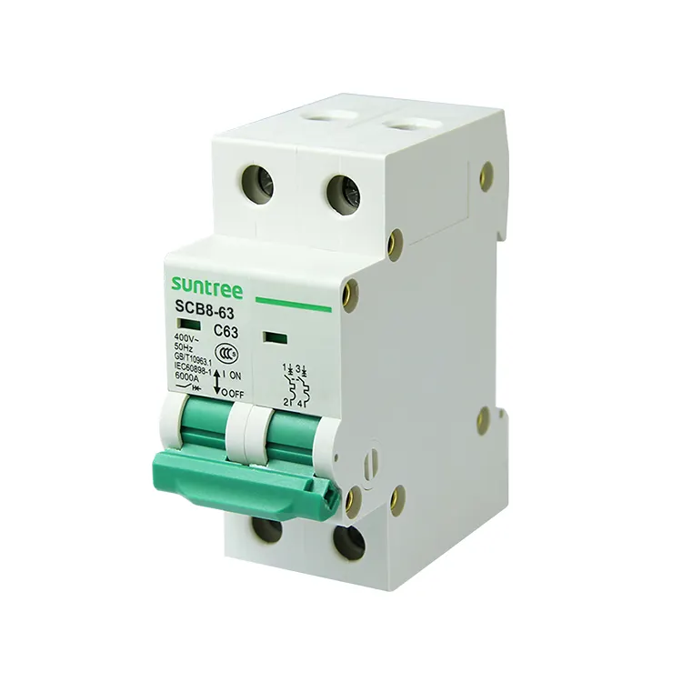 AC MCB Miniatur Air Circuit Breaker 1P 63Amp 220V Brechen Kapazität 6ka Überlast Schutz Schalter