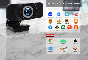 USB 1080p HD 2 百万像素 PC 相机吸收麦克风 MIC 为 Skype for Android TV 可旋转计算机 - Product Image 4