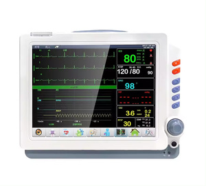 Guangzhou perangkat pemantauan pasien hewan peliharaan dokter hewan seluler Multiparameter EKG 12 inci <span class=keywords><strong>monitor</strong></span> pasien dengan Etco2 - Product Image 1