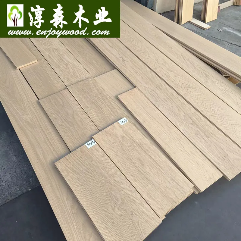 Helle Farbe European White Oak Multi Layer Straight Board Plank Holzboden Natürliche Farbe Click Joint System