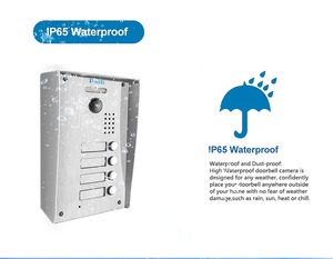 Multi-<strong>apartment</strong> Tuya Villa Doorphone <strong>Intercom</strong> with Wifi 4 <strong>Apartments</strong> Muti-function Video Interphone Security <strong>Intercom</strong> <strong>System</strong> - Product Image 5