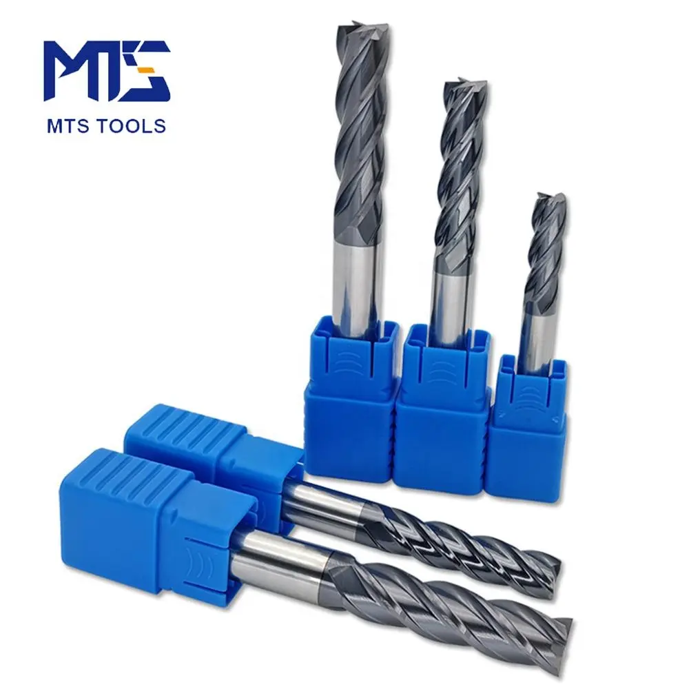 MTS 45HRC carbide end mill tool manufacturer with all kinds of size