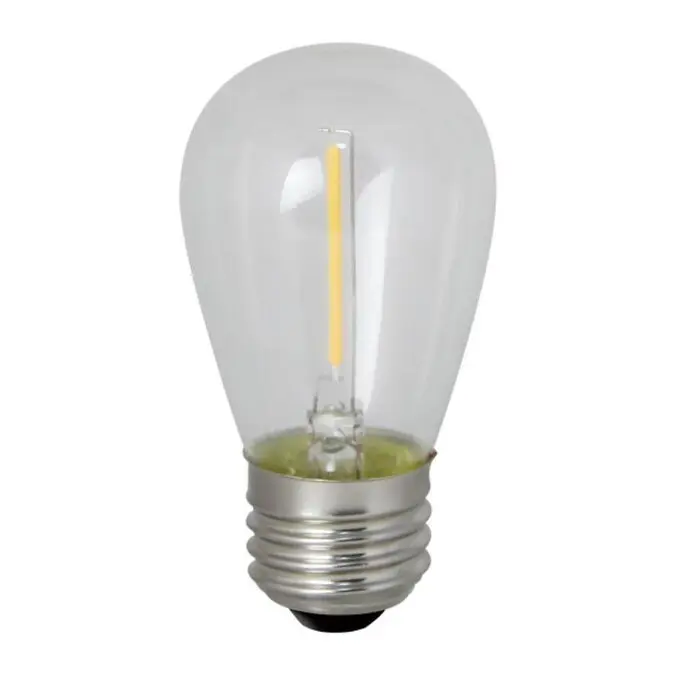 Offre Spéciale 220V E27 S14 1W EN PLASTIQUE Incassable Led filament ampoule Pour extérieure de lumière de corde