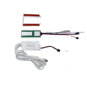 Interruptor de sensor táctil de una sola tecla 12V 5A 60W Pantalla de tiempo y temperatura Espejo de baño Controlador de atenuación de luz LED - Product Image 4