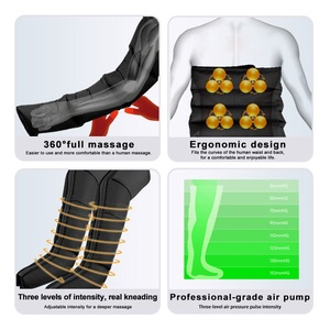 ONEYAYA Vollbein <span class=keywords><strong>massage</strong></span> Luft kompression wickel Wellen druck Fuß-und Bein <span class=keywords><strong>massage</strong></span> gerät für Körper taillen-und Arm anwendungen - Product Image 3