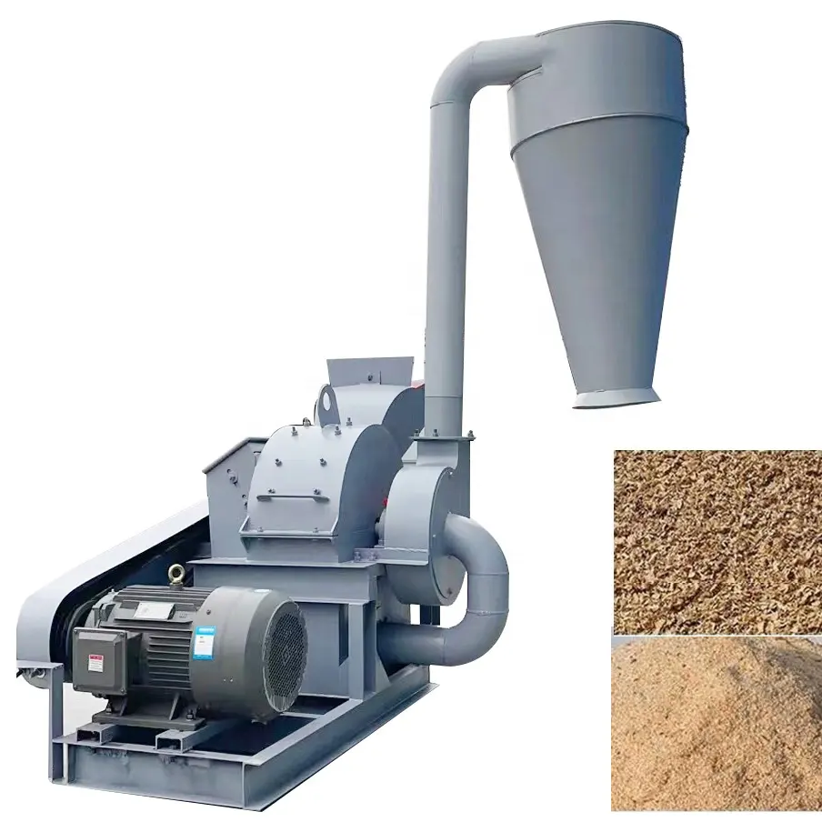 Industrial wood pallet crusher wood chip crusher machine wood sawdust making machine