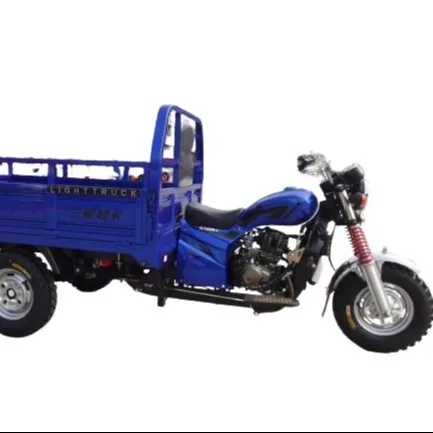 150cc Cargo Bike Mini camión Motor Triciclo motocicleta coche 1,4X2,4 m Triciclo eléctrico 5,00-12 Neumático Mercancías Cobertizo Triciclos motorizados