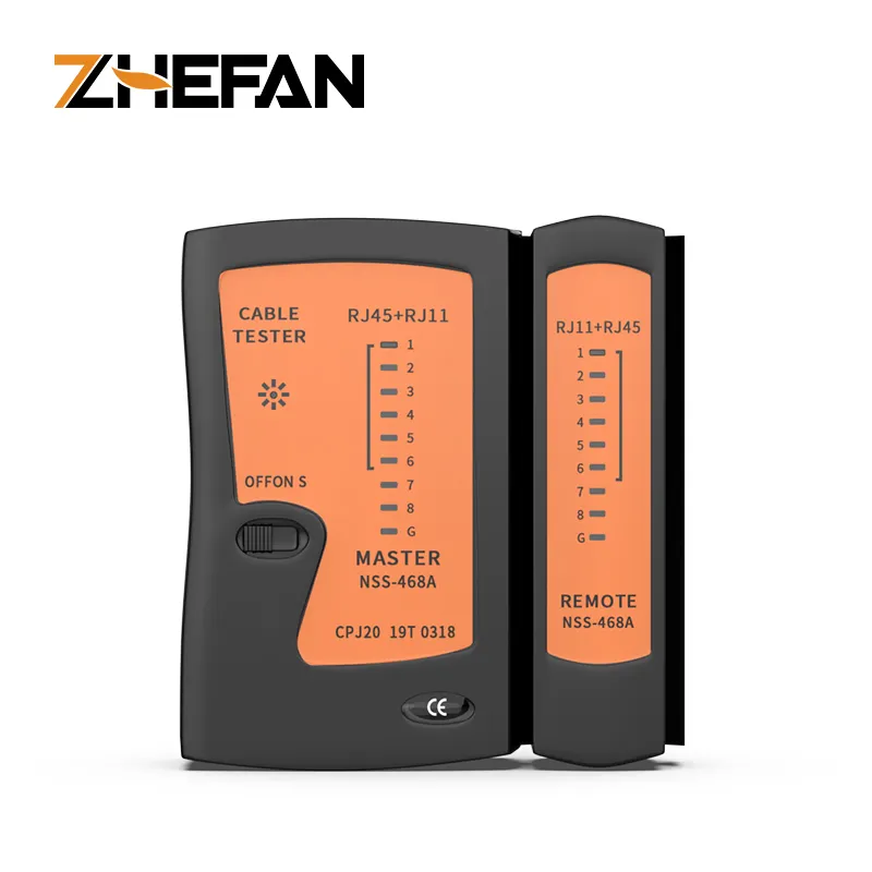 ZHEFAN Rj45 E Rj11 Multi Funcional Network Cable Tester Velocidade Internet Cabo Teste Testadores Telefone