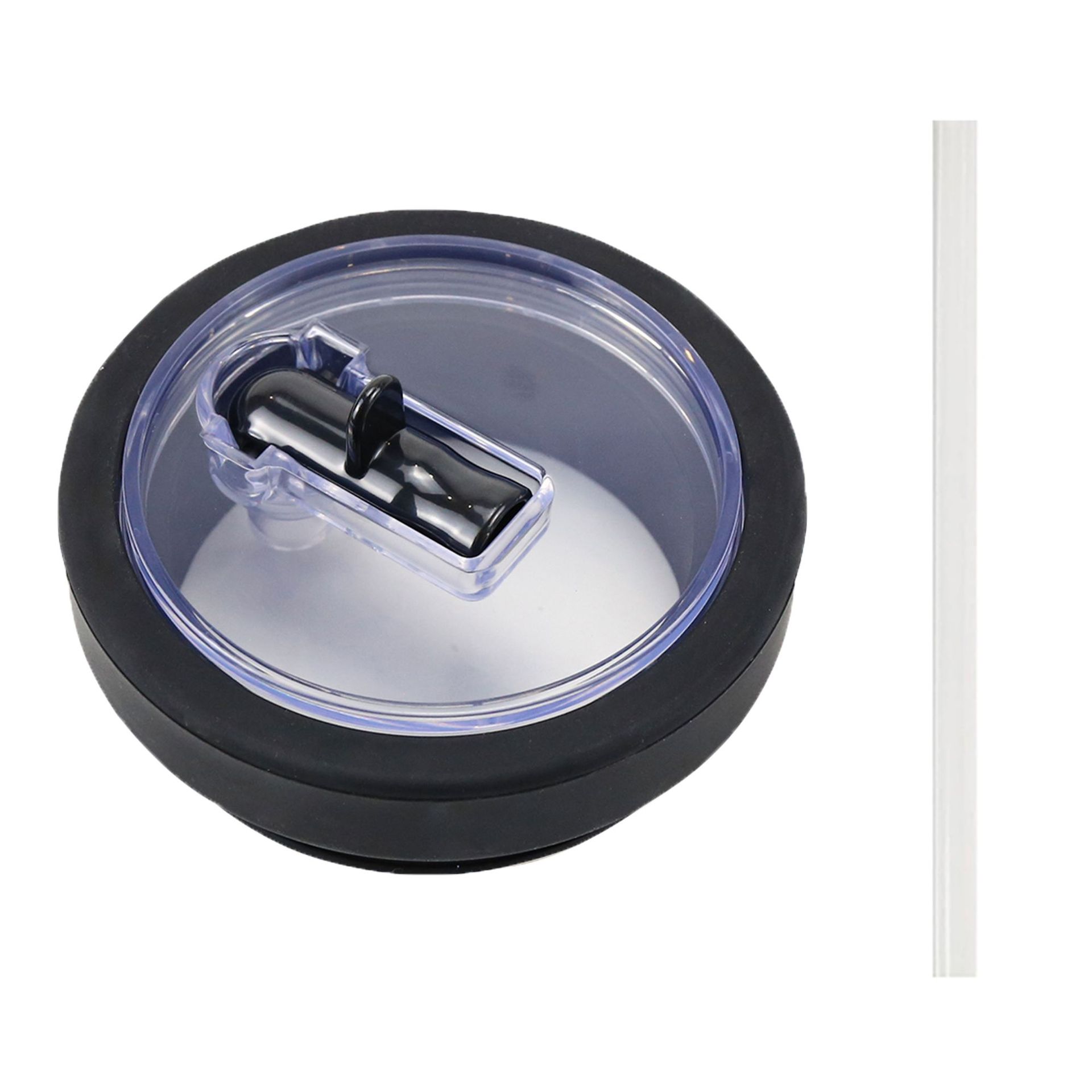Couvercle de tasse en paille-noir-30oz/20oz