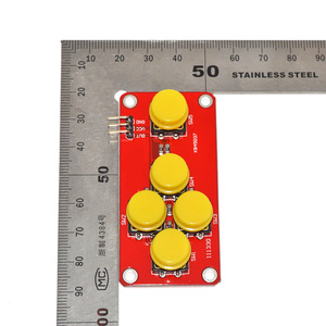 Teclado AD Simular Módulo de cinco teclas Botón analógico Sensor Placa de expansión