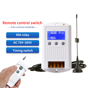 220v40A LCD <strong>Display</strong> <strong>Timer</strong> Off Wireless Remote <strong>Control</strong> Switch for Motor Water Pump Advertising Light <strong>Display</strong>