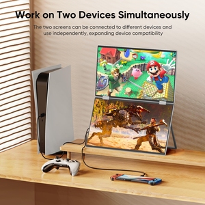 15.6 Inch Portable FHD Dual Screen Extend 1080P <strong>Monitor</strong> Smart Gaming Triple Screen Display Foldable Laptop <strong>Computer</strong> <strong>Monitor</strong> - Product Image 3