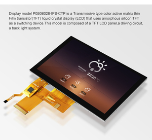 Display Lcd Tft Polcd 5 "risoluzione 800x480 RGB Color ST7262 pannello tattile capacitivo modulo TFT da 5 pollici - Product Image 6