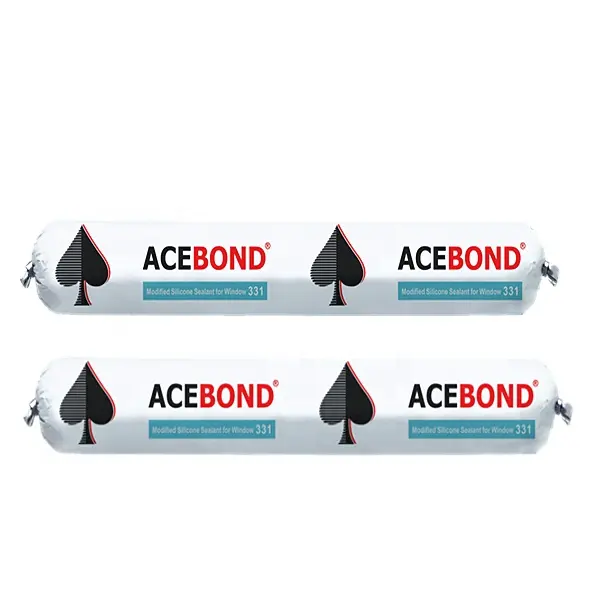 AceBond Série 331 Modificada para Placa de Isolamento de Moldura de Janela Selante Silicone Cola para Tecido Silicone Resistente a Ácido 10 Pcs