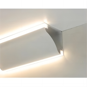 PC difüzör ile LED şerit aydınlatma alüminyum ekstrüzyon için tavan köşe döşeme aydınlık Led alüminyum profil - Product Image 1