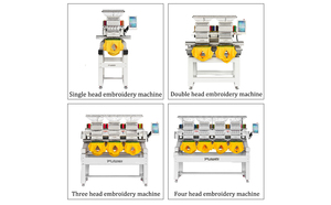 High Speed <strong>Computer</strong> 15 12 Needle Embroidery Machine 2-Head Computerized for Cap T-Shirt Finished Garment Flat Socks Embroidery - Product Image 6