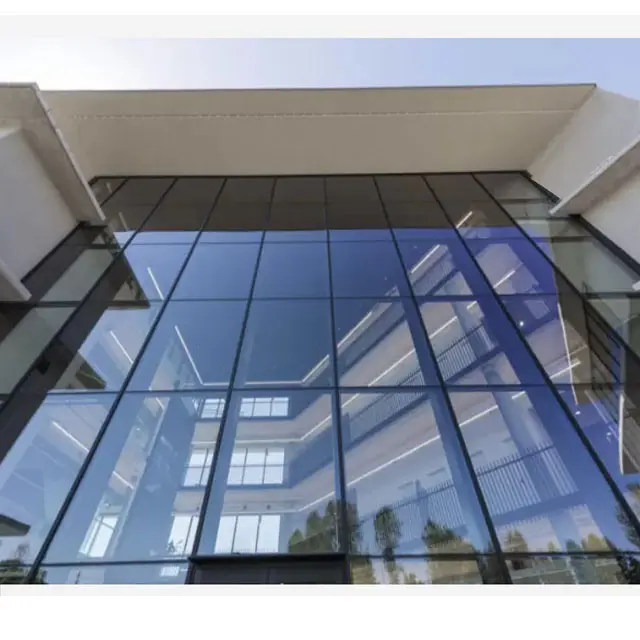 Sistema di facciata per facciate continue in vetro vetri per facciate continue in alluminio con struttura a bastone in alluminio