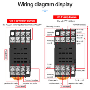 LCD-Anzeige H3Y-4 Digital-Timer-12V 24V 220V Multi - Voltage Cycle & Delay Control Relay - Product Image 5