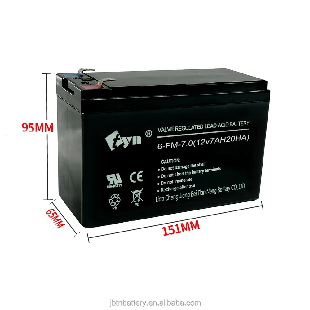 Chumbo ácido baterias energia armazenamento bateria 12V7AH