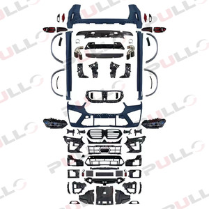 BMW X5 G05/G18 2019-2022に適しており、グリルとオートランプサイドスカート付きのフロントバンパーとリアバンパーを備えた2023X5Mに変更されています - Product Image 4