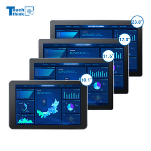 15.6 Inch Touch Panel Pc Fanless <strong>Embedded</strong> Industrial <strong>Computer</strong> Usb Touchscreen Display I3 I5 I7 Industrial Monitor All in One - Product Image 1