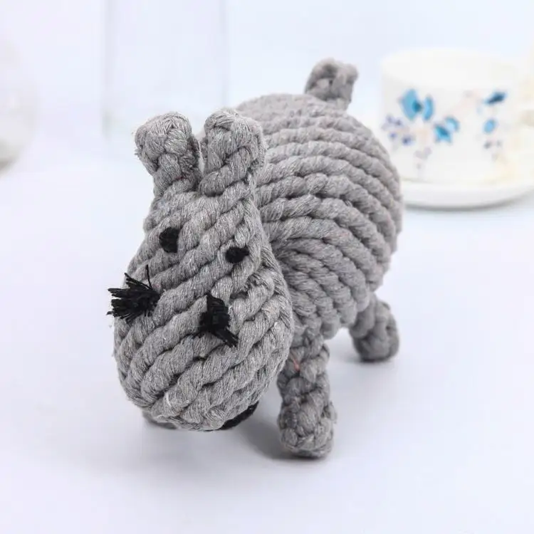 2023 hot sale New fashion eco friendly pet shop gift cute rope animals dog molar chew plush dog toys