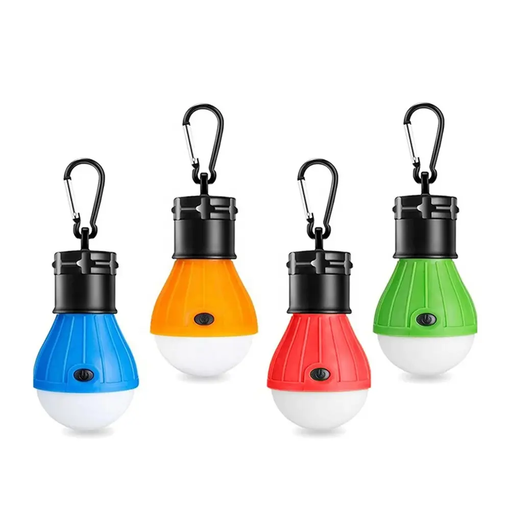 Schlussverkauf tragbare 3-Led-Outdoor-Notfalllampe batteriebetriebene Glühbirne hängende Zeltlampe