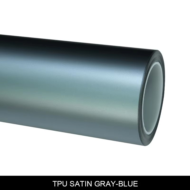 Satin gray-blue