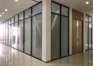 Modern Design Privacy <strong>Partition</strong> Louver <strong>Partition</strong> Aluminum Frame <strong>Fixed</strong> Detachable Office Glass <strong>Partition</strong> <strong>Wall</strong> - Product Image 6
