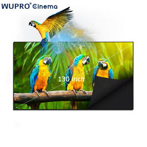 [Tecnología exclusiva] WUPRO 130 pulgadas BSP Pantalla gigante sin costuras Mejora la ganancia 130 "Pantalla ALR UST Marco fijo Pantalla de proyector ALR - Product Image 1