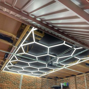 Esagonale Garage ha condotto la luce, luce di soffitto a nido d'ape, griglia, di alta qualità, 6500K - Product Image 5