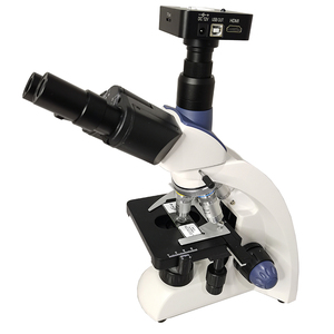 三目活血分析实验室显微镜学生生物镜面显微镜与CCD相机 - Product Image 1