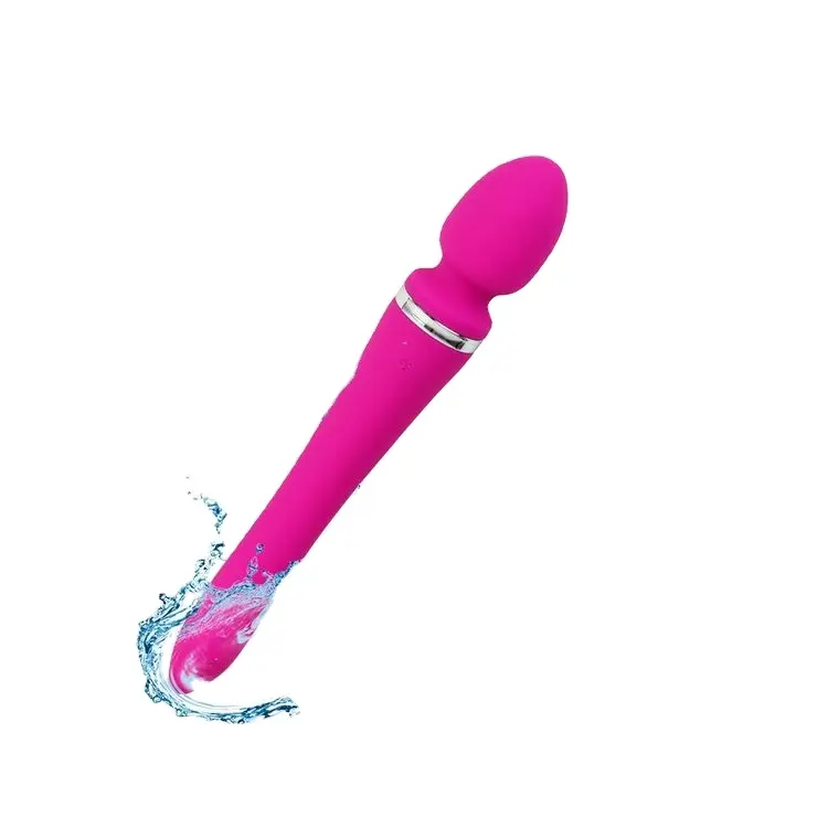 Home multifunctional Brightly colored Vibrating Wand Massager soft Silicone Vibrator For Women