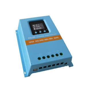 Controllo di precisione diretto in fabbrica 12/24V riconoscimento automatico PWM regolatore di ricarica solare Display-LCD150A120A LCD