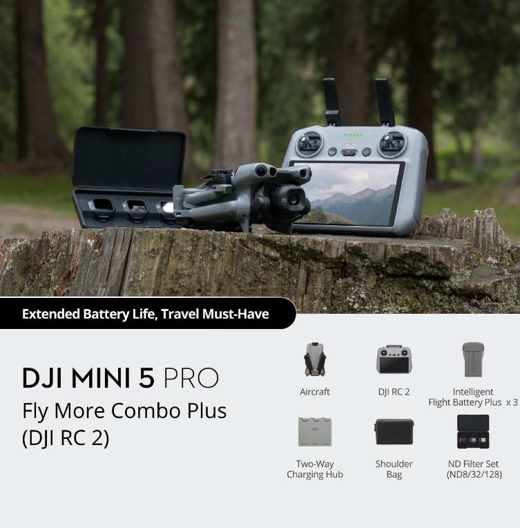 Mini 5 Pro Fly More Combo Plus (DJI RC 2)