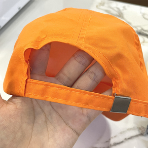 厂家价格定制Logo批发透气棒球帽5面板金属扣运动帽