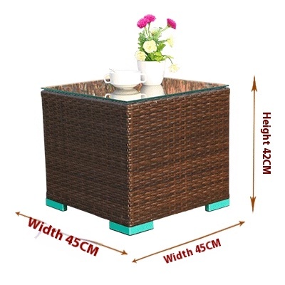 Square-sided coffee table