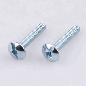 Bu lông chất lượng cao đầy đủ ren mạ kẽm vuông hốc rãnh thép carbon Giàn đầu ô đầu máy Bolt M6 M8 - Product Image 1