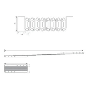 Tobogán de mesa plegable de alta resistencia, armario multifunción, rieles deslizantes para encimera, tobogán de guía de extensión para muebles - Product Image 2