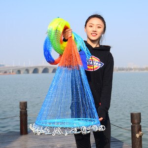 Round Disc Fishing <strong>Net</strong> Easy-to-Throw Spinning <strong>Net</strong> Hand-Thrown Throwing <strong>Net</strong> <strong>Essential</strong> Fishing Gear - Product Image 4