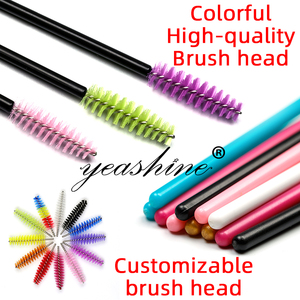 Limpieza Micro colorido Rosa Mini maquillaje ceja rímel cepillo aplicador de pestañas varita Spoolie extensión desechable de pestañas - Product Image 4