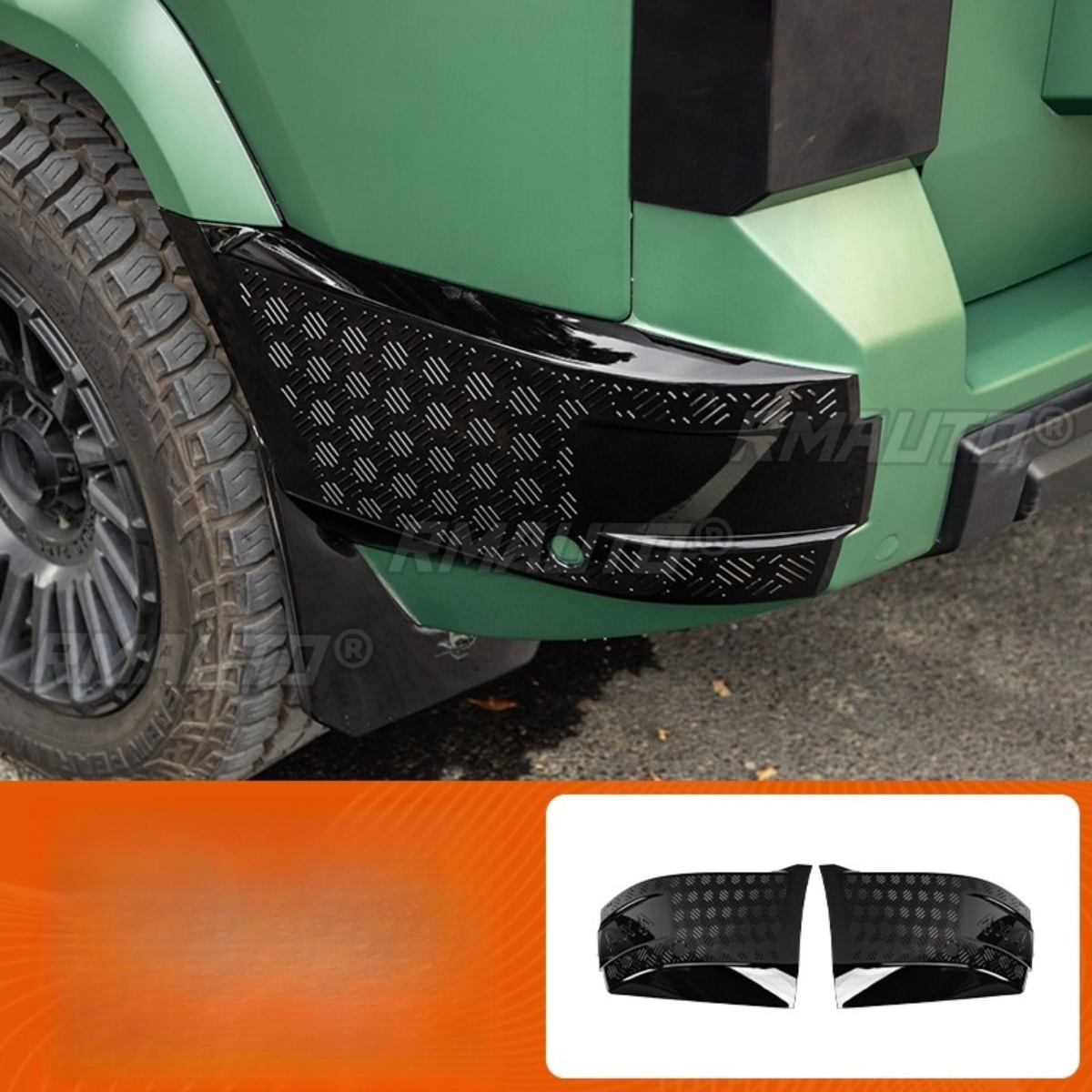 Rear Bumper Protector Gloss Black