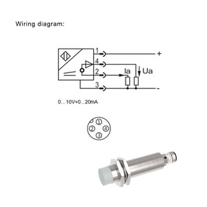 LANBAO <strong>Analog</strong> <strong>output</strong> series cylindrical 0-10V 0-20mA <strong>output</strong> M12 connector wholesale <strong>proximity</strong> <strong>sensor</strong>