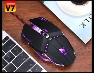 Mouse da gioco con cavo ergonomico con luci a Led RGB in metallo meccanico Mouse ottico miglior programmazione Mouse per Computer retroilluminato - Product Image 4