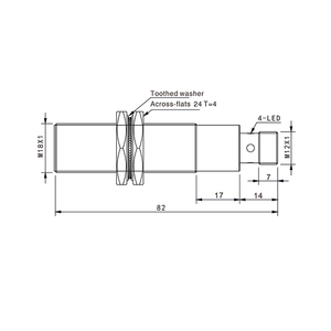 AkuSense Tipico Induttivo Sensori di Rilevamento Oggetti In Metallo NPN PNP NC/NO M18 Senza Fili Interruttore Del Sensore di Prossimità - Product Image 4