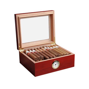 Cigar Humidor Elegant Humidor Humidor with Hygrometer and Humidifier Cedar Lined Cigar Box for Optimal <strong>Humidity</strong> Control - Product Image 4