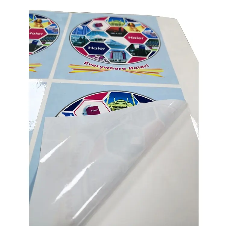 Красочная печать статическая этикетка прозрачная Виниловая наклейка для стекол автомобиля наклейки