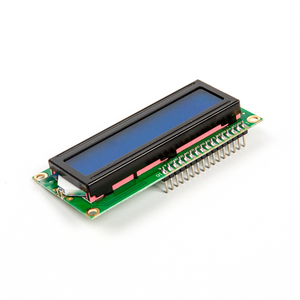 LCD1602 1602 modulo Controller Display LCD a 16x2 caratteri retroilluminazione blu con intestazione Pin di saldatura - Product Image 2