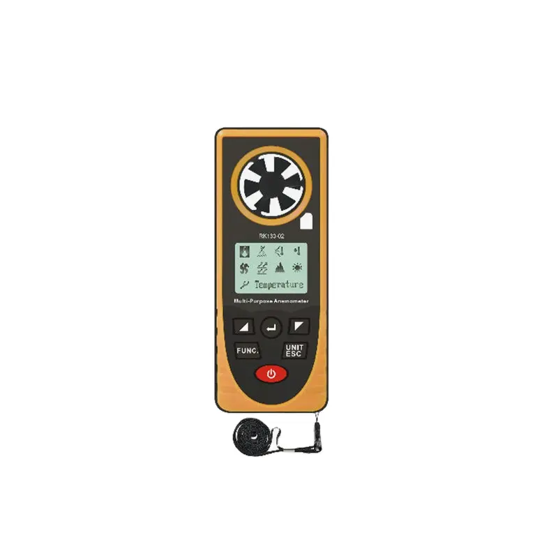 RIKA-Anemómetro digital con medidor de velocidad del viento, medidor de temperatura ambiente y flujo de aire, precio barato, a precio bajo, en la medida de la temperatura