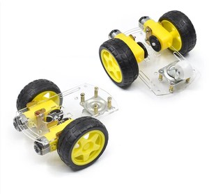 2WD 4WD Kompakt roboter Smart Car Chassis Kit Mini Große runde einzelne Doppels chicht platte 2-Rad-Antrieb für Arduino Robotics Kits